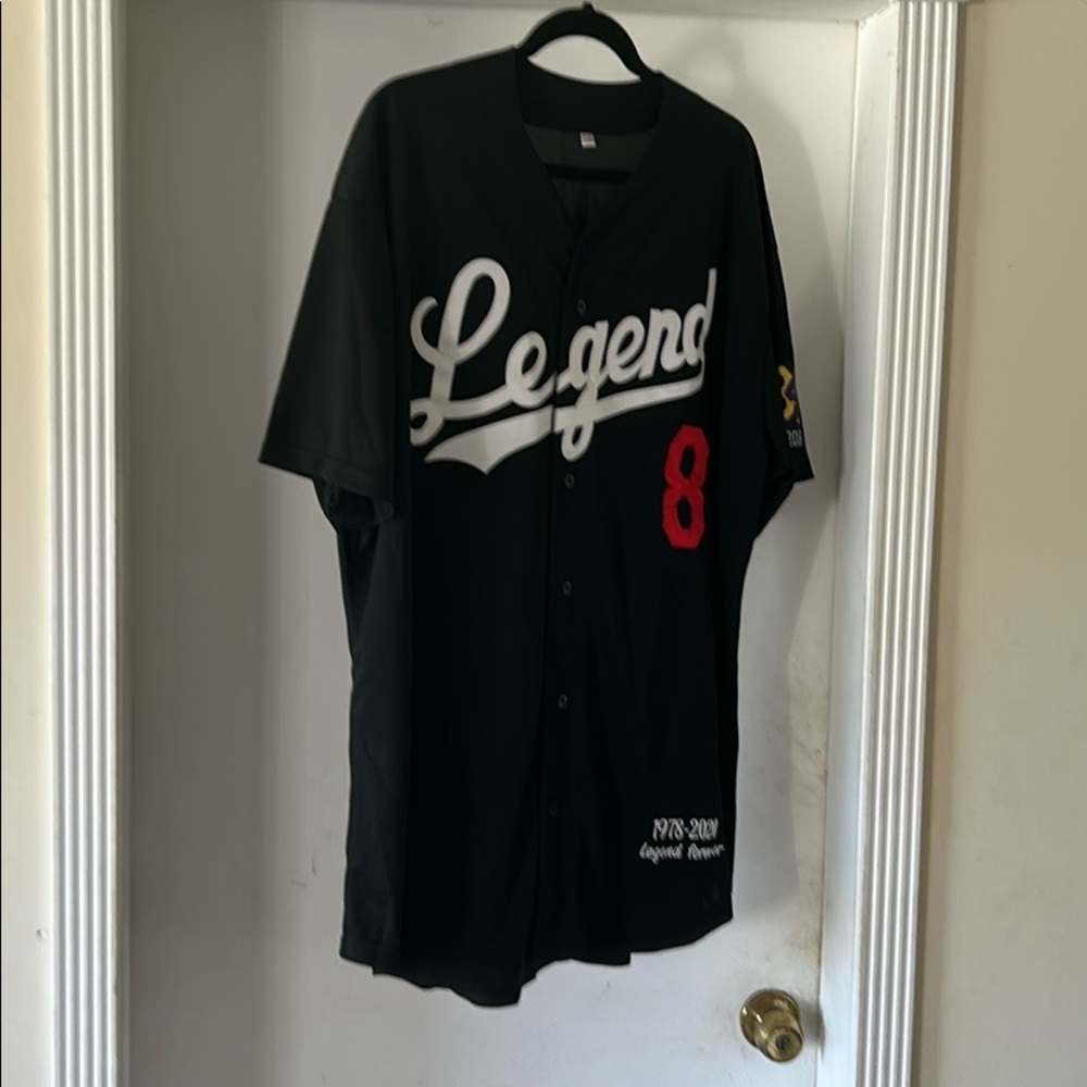 Men’s xxxl black baseball shirt